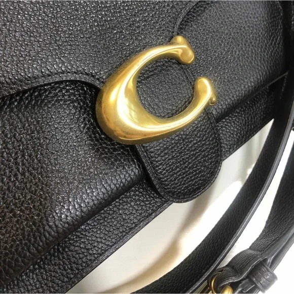 Coach Tabby 26 Black Leather Shoulder Crossbody - Picture 5 of 9